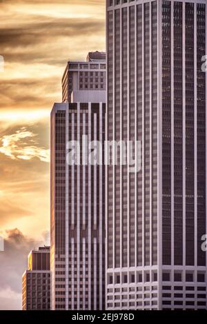 Grattacieli a manhattan, New york, stati uniti, america Foto Stock