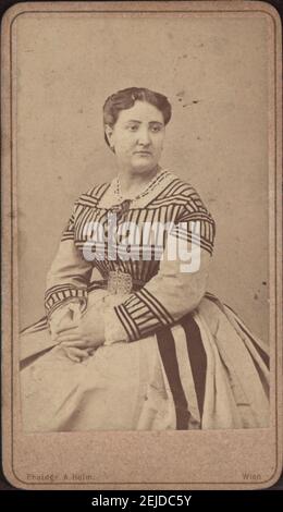 Ritratto della cantante lirica Carlotta Patti (1835-1889). Museo: COLLEZIONE PRIVATA. Autore: Amand Helm. Foto Stock