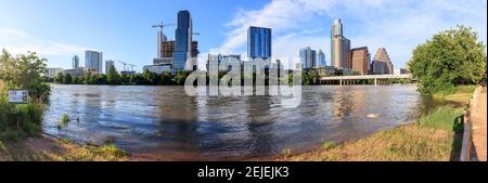 Edifici nel centro di Austin, Texas, Stati Uniti Foto Stock