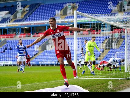 File photo datato 20-02-2021 di Ashley Fletcher di Middlesbrough. Data di emissione: Lunedì 22 febbraio 2021. Foto Stock