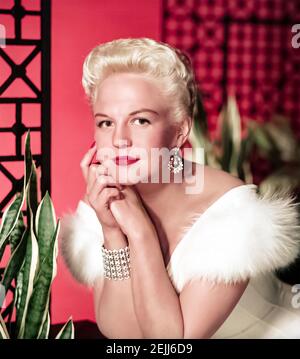 PEGGY LEE (1920-2002) cantante e attrice americana circa 1960. Foto Stock