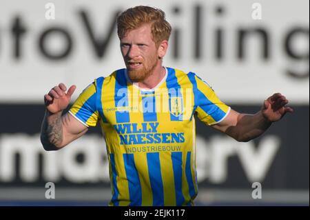 WAALWIJK, PAESI BASSI - FEBBRAIO 21: Durante la partita Eredivisie tra RKC Waalwijk e Heracles Almelo al Mandemakers Stadium il 21 Febbraio 2021 Foto Stock