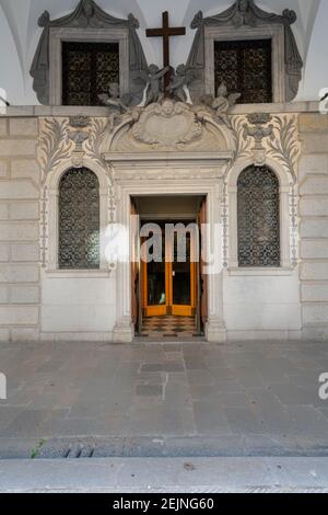 Udine, Italia. 11 febbraio 2020. Chiesa di Santa Maria del Monte a Udine Foto Stock