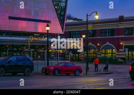 Piva Modern Italian Restaurant, Downtown, New Westminster, British Columbia, Canada Foto Stock