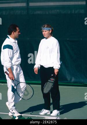 Il tennista tedesco Anke Huber, anni '90 Foto Stock