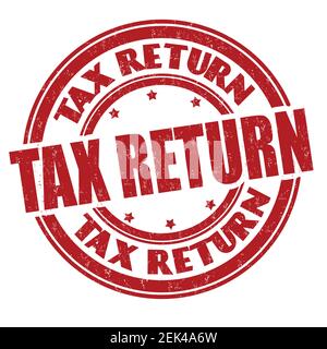 Registro delle imposte stampigliato in gomma su sfondo bianco, illustrazione vettoriale Illustrazione Vettoriale