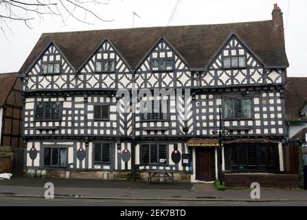 The Tudor House Inn, Warwick, Warwickshire, Inghilterra, Regno Unito Foto Stock