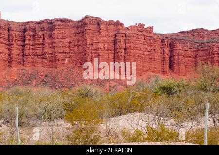 Formazioni rocciose, Valle di Fatima, Chilecito, Provincia di la Rioja, Argentina Foto Stock