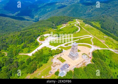 Monumento alla libertà che commemora la battaglia al passo Shipka nel 1877-1878 In Bulgaria Foto Stock