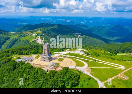 Monumento alla libertà che commemora la battaglia al passo Shipka nel 1877-1878 In Bulgaria Foto Stock