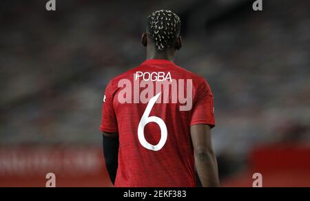 File photo datato 24-01-2021 di Paul Poggiba di Manchester United. Data immagine: Domenica 24 gennaio 2021. Data di emissione: Martedì 23 febbraio 2021. Foto Stock