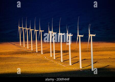 Turbine eoliche, Great Basin National Park, Nevada, USA Foto Stock