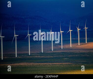 Turbine eoliche, Great Basin National Park, Nevada, USA Foto Stock