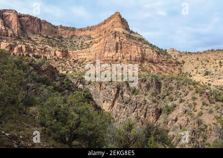 Escursione di un giorno al Devil's Canyon - salta dal Precambrian nel Triassico e raggiungi il Jurassic. Foto Stock