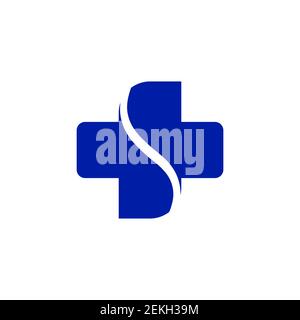 Farmacia medico di salute medico più clinica ospedale croce logo e simboli vettore illustratore disegno. Illustrazione Vettoriale