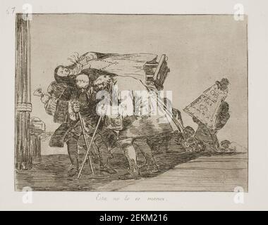 Francisco de Goya (1746-1828), questo non meno (67), 1810-1820 Foto Stock