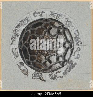Nicolai Abildgaard (1743-1809), si tratta di una decorazione geometrica di una cupola; al di fuori del segno, 1743-1809 Foto Stock