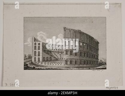 Meno Haas (1752-1833), Colosseo, 1752 - 1833 Foto Stock