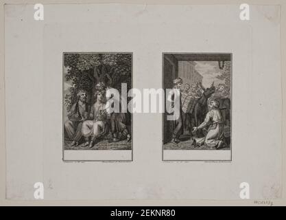 Meno Haas (1752-1833); Hans Veit Friedrich Schnorr von Carolsfeld (1764-1841), Scenes Orientali, 1803 Foto Stock