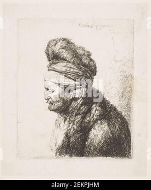 Rembrandt van Rijn (Vaerksted) (1606-1669); Rembrandt van Rijn (1606-1669); Jan Lievens (1607-1674), Rembrandts Fader?, circa 1635 Foto Stock