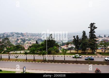 Vista su Kigali. Foto Stock