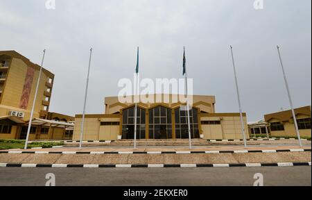 Edificio parlamentare a Kigali, Ruanda. Foto Stock