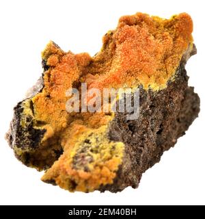 Mimetite - minerale di cloruro di arsenato di piombo Foto Stock