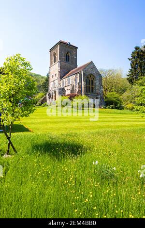 Little Malvern Priory un monastero benedettino risalente al 12 ° secolo a Little Malvern, Worcestershire UK Foto Stock