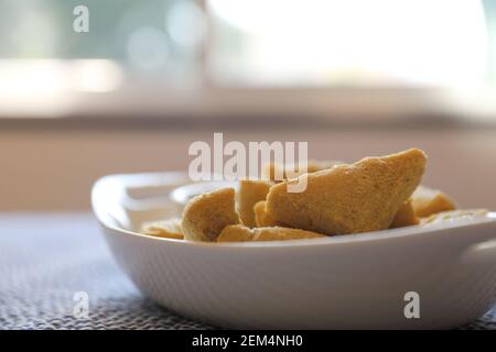 Tofu fritto il cibo giapponese Foto Stock