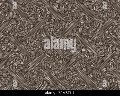 Pubblicità astratta, artistico beige marrone ornamento moderno futuristico fluorescenza orizzontale distorto sfondo spazio Foto Stock