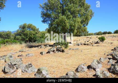 L'area archeologica di Santadi, Sardegna Foto Stock