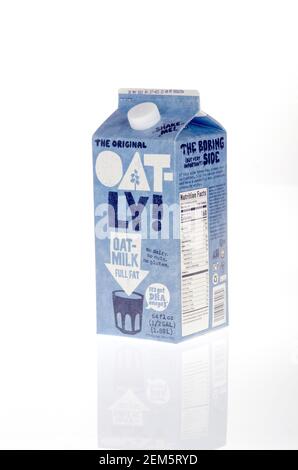 Oatly OAT latte mezzo gallone Foto Stock