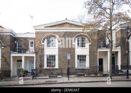 Greco Revival architettura Lloyd Baker Estate 30-40 Lloyd Baker Street Foto Stock
