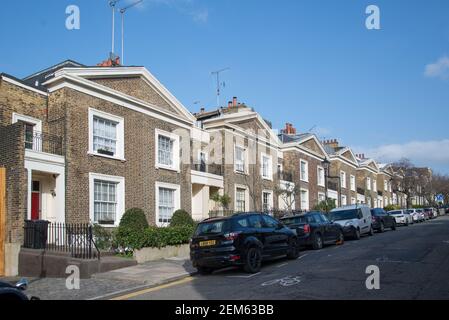 Greco Revival architettura Lloyd Baker Estate 30-40 Lloyd Baker Street Foto Stock
