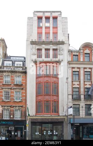 Greek Revival Architecture moderne ex Glasgow Herald Office 56 e. 57 Fleet Street Foto Stock