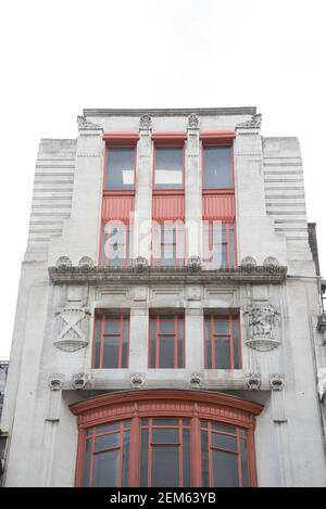 Greek Revival Architecture moderne ex Glasgow Herald Office 56 e. 57 Fleet Street Foto Stock