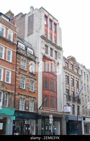 Greek Revival Architecture moderne ex Glasgow Herald Office 56 e. 57 Fleet Street Foto Stock