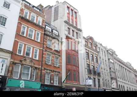 Greek Revival Architecture moderne ex Glasgow Herald Office 56 e. 57 Fleet Street Foto Stock