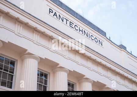 Entablature Pantechnicon Greek Revival Architecture Foto Stock