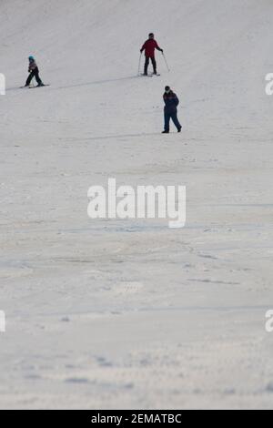 Nanshan Village Ski Resort, una delle stazioni sciistiche più attrezzate della Cina. Foto Stock