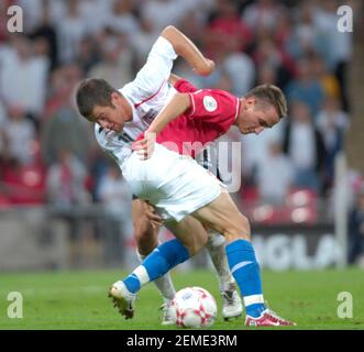 EURO CHAMPS ENGLAND V RUSSIA A WEMBLEY 12/9/2007. IMMAGINE DAVID ASHDOWN Foto Stock