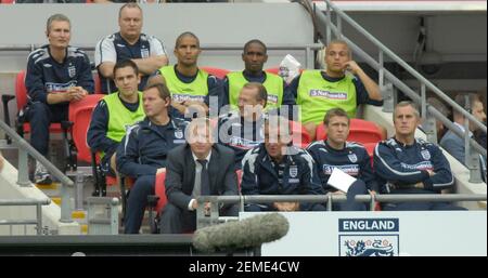 CAMPI EUROPEI INGHILTERRA V ISRAELE A WEMBLEY 8/9/2007 FOTO DAVID ASHDOWN Foto Stock