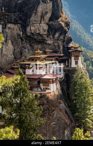 Taktsang Lhakhang, Paro, Bhutan Foto Stock