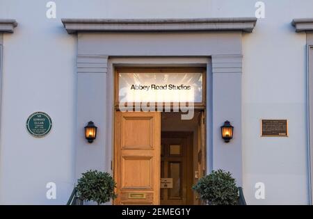 L'esterno dell'edificio degli Abbey Road Studios, Londra, Regno Unito. Foto Stock