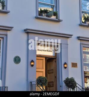 L'esterno dell'edificio degli Abbey Road Studios, Londra, Regno Unito. Foto Stock