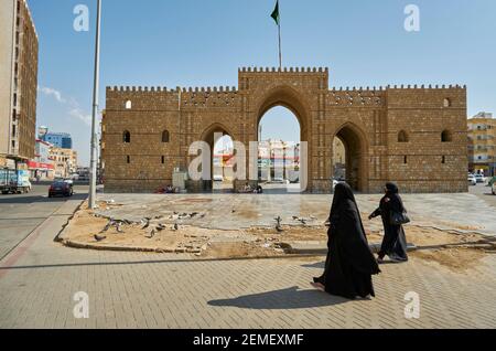 Al-Balad è l'area storica di Jeddah Foto Stock