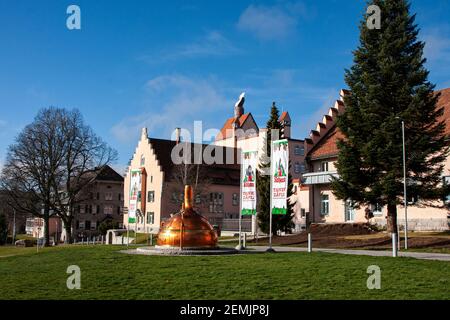 Lo Stadtsbraueri Rothausbier è una fabbrica di birra di proprietà statale situata a Grafenhausen, Saarland, Germania. E' inoltre un popolare ristorante e resort Foto Stock