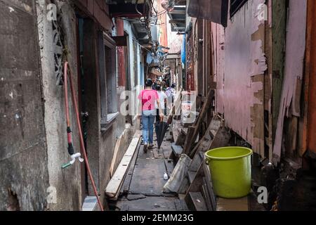 Tondo, slum, Manila, Filippine, bidonville Foto Stock