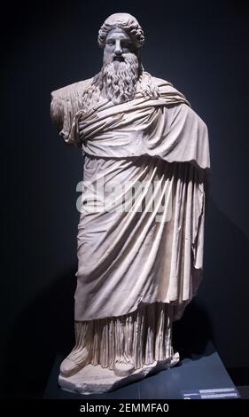 Roma, Italia C 02 05 2018: Statua di Dioniso (Sardanapalo) in Palazzo massimo alle Terme Foto Stock