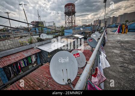 Tondo, slum, Manila, Filippine, bidonville Foto Stock